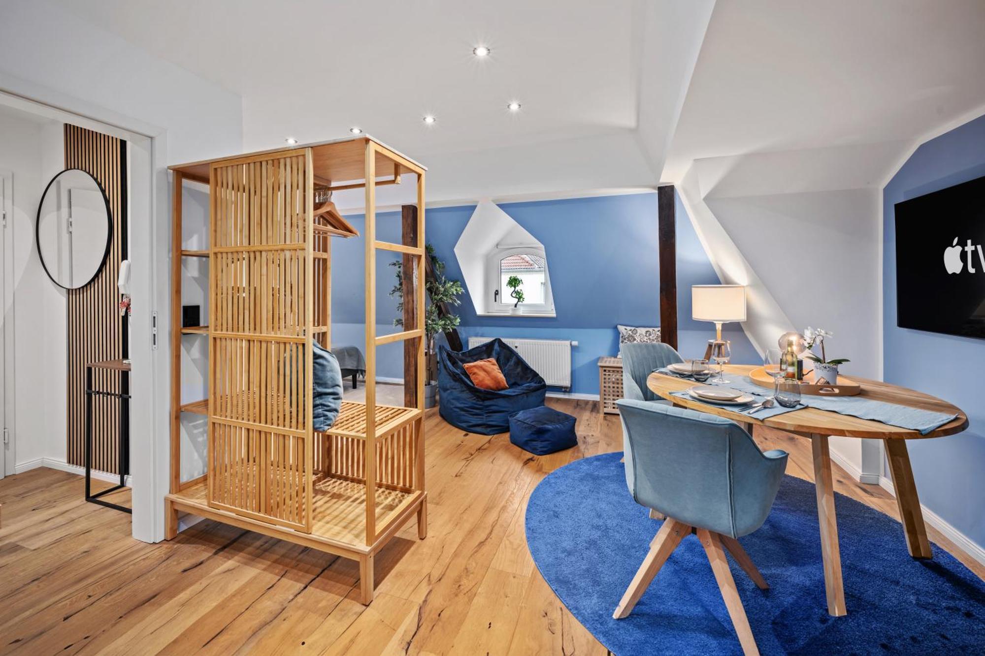 Edler Wohnraum Modernes Vorstadtstudio Mit Emma-Bett, Garten & Kaffeevollautomat Zwickau Exteriér fotografie